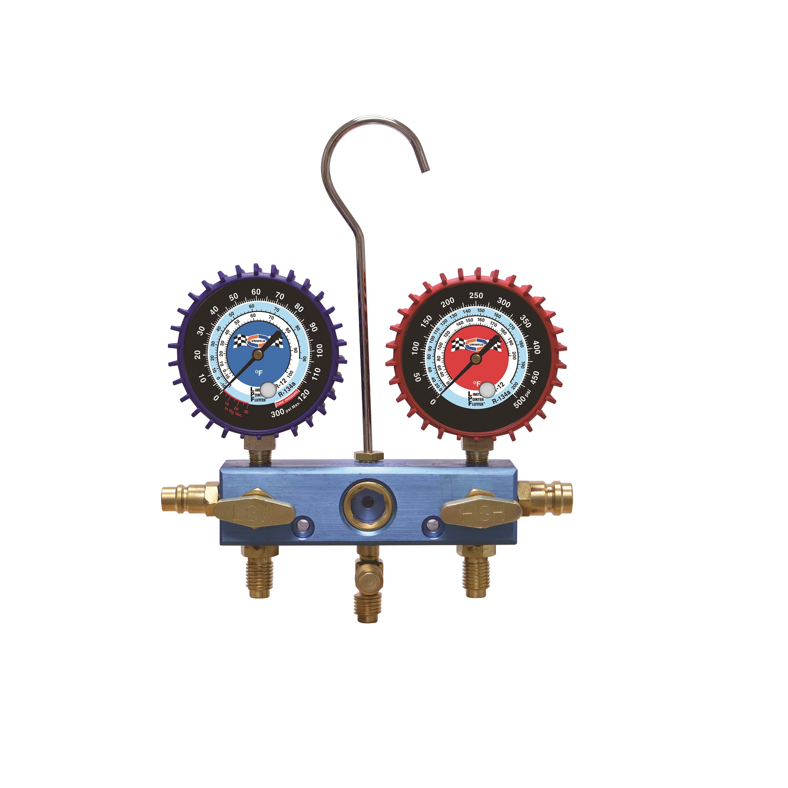 UNIWELD MANIFOLD SET QS4L3H R410A,R22,R404A / QAL3SM-5 R12,R22,R134A