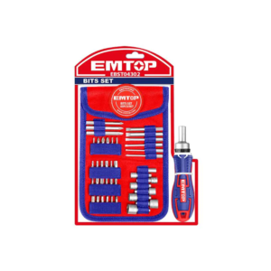 EMTOP 43 PCS SCREWDRIVER BIT SET CR-V MATERIAL EBST04302
