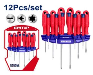 EMTOP 12 Pcs screwdriver and precision screwdriver set ESST1201