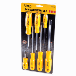 UKEN SCREW DRIVER SET [7 PCS] -STAR -U6010 [YELLOW]