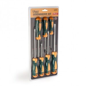 UKEN SCREW DRIVER SET [7 PCS]- FLAT -U6002