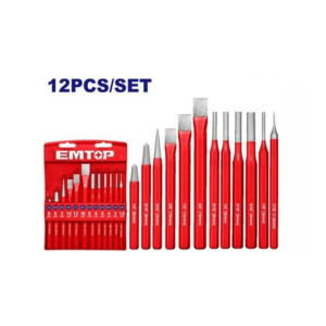 EMTOP 12 Pcs Cold chisel and punch set EMCC8312