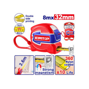 EMTOP Steel measuring tape EMTP2025