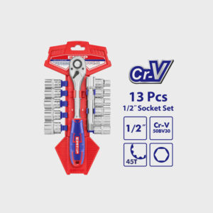 EMTOP 13 Pcs 1/2″ socket set ESKT12131