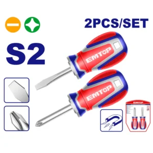 EMTOP 2 Pcs screwdriver set ESST2221