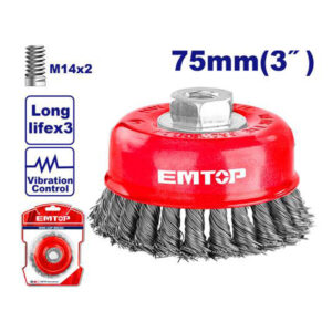 EMTOP Wire cup brush EWCB20755