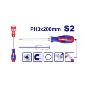 EMTOP Phillips go-through screwdriver EGTSPH3200