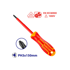 Emtop Insulated screwdriver ESDRJPH3150