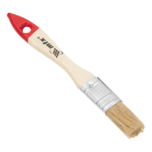 MTX FLAT BRUSH  WOODEN HANDLE 3/4