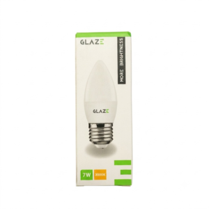 GLAZE LED CANDLE BULB 7W E27 3000K GCB7W