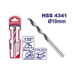 EMTOP HSS DRILL BIT 10mm ETDB310102